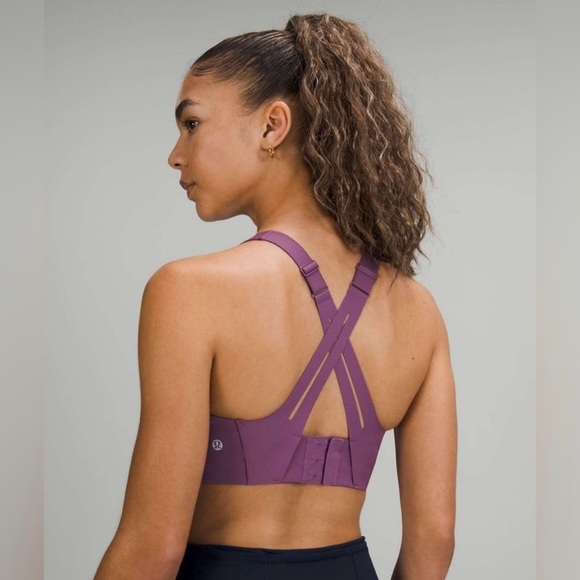 Lululemon AirSupport Bra High Support C–DDD Cups Vintage Plum / Vivid Plum - Picture 3 of 10